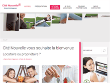 Tablet Screenshot of citenouvelle.fr